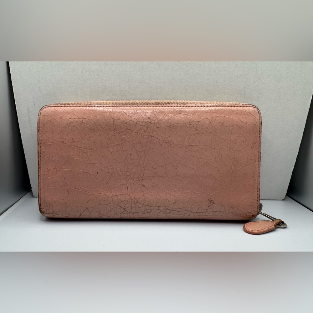 Vintage BALENCIAGA Long Wallet Leather Soft Pink - Picture 3 of 16